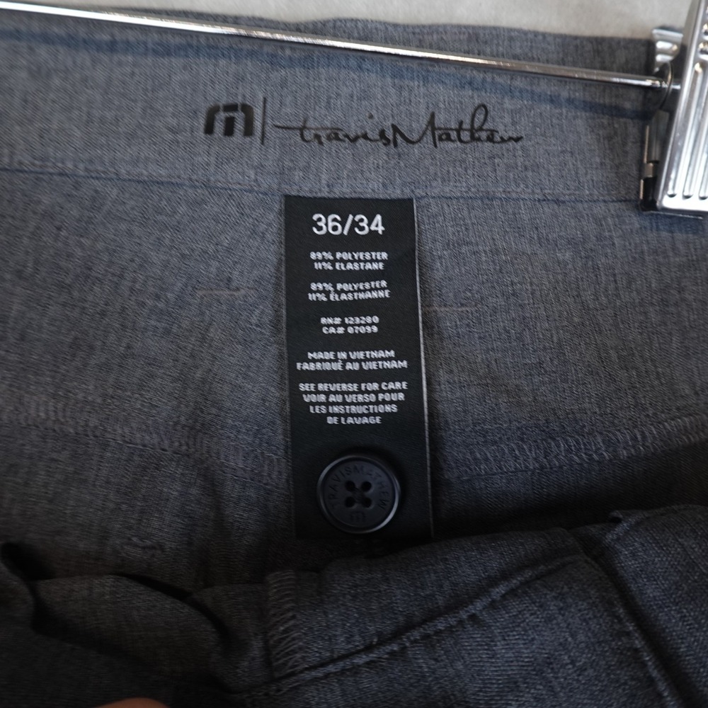 Travis Mathew Pants Mens Performance Golf Casual Gray 36x34 Open To Close - Picture 6 of 10